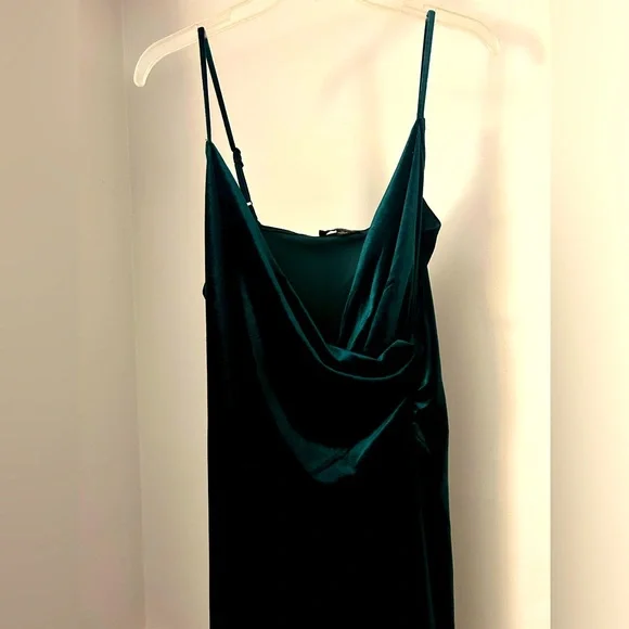 rachel zoe green velvet dress Rachel Zoe Dresses | Rachel Zoe Green Velvet Ruffle Dress | Color: Green | Size: S